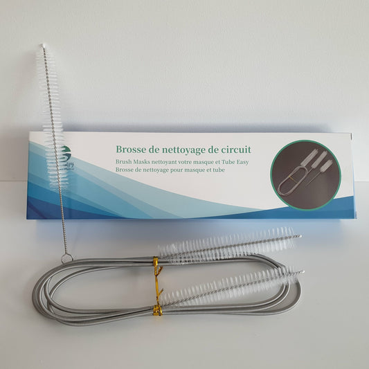 CPAP tube cleaning brush