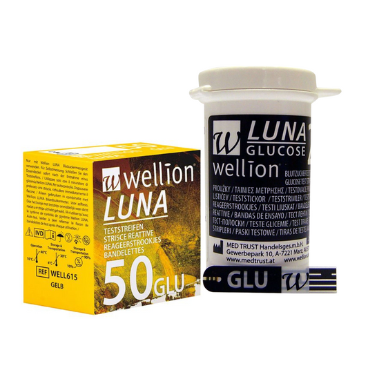 Wellion Luna blood glucose meter strips