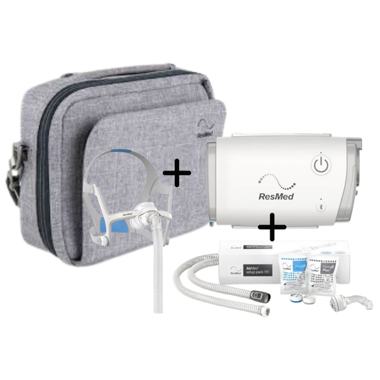 TRAVEL PACK :  AIR MINI RESMED + MASK AIRFIT N20 + N20 SET UP PACK